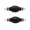 2pcs Bulb-type Rubber Fuel Transfer Vacuum Fuel Line One-way Fuel Valve Fuel Pump Line Hose Hand
