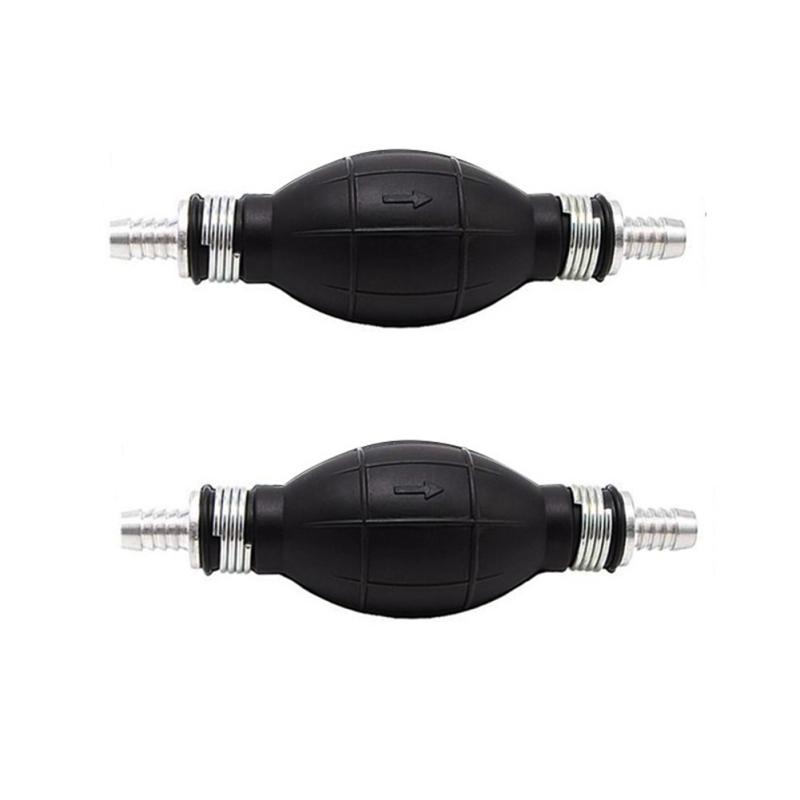 

2 шт. Гумовий паливопровідний шланг для перекачування палива типу лампочки, односторонній паливний клапан, шланг паливного насоса, ручний 8mm 5/16