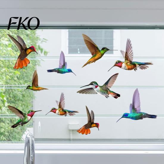 Window Bird Guard Hummingbird Clings, Protection Decals, Removable PVC Anti-Collision Static Stickers Strike Deterrent for Glass Doors And Windows,