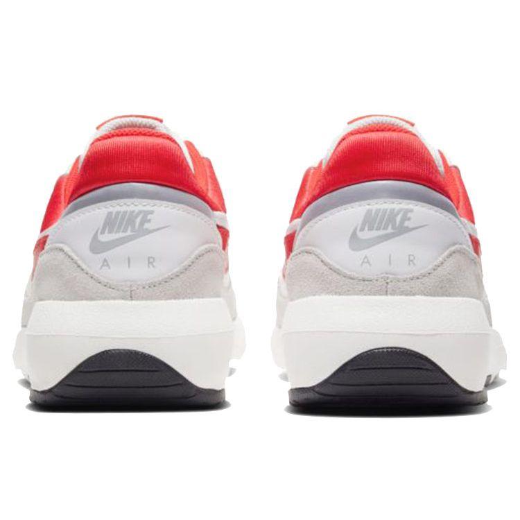 Nike Nostalgic Versatile Aesthetic Fabric Synthetic Leather Low Top Marathon Running Shoes Women sneaker White Red 916789-008