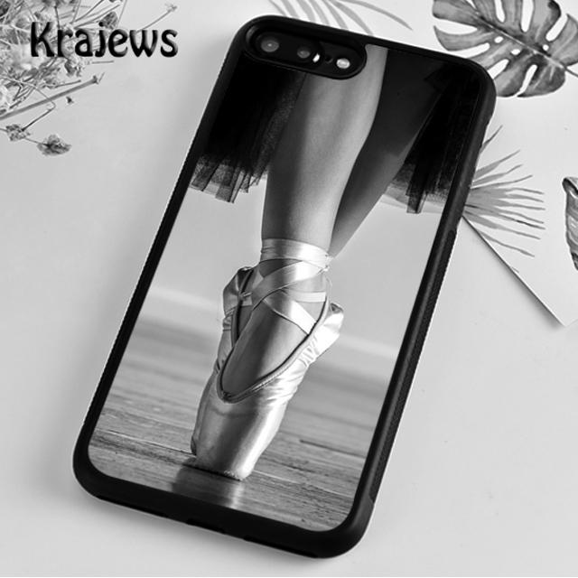 Krajews Balerínky Baletní Boty Tančící Dívka Pouzdro na Telefon Pro iPhone 14 5s 6s 7 8 plus X XR XS 11 12 13 pro max Samsung S21 S22 ultra