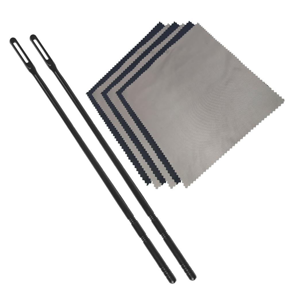 Flute Cleaning Rod Wind Instrument Cleaning Tools Cleaning Cloth Set Flute Probe Cleaning Rod Cleaning Cloth