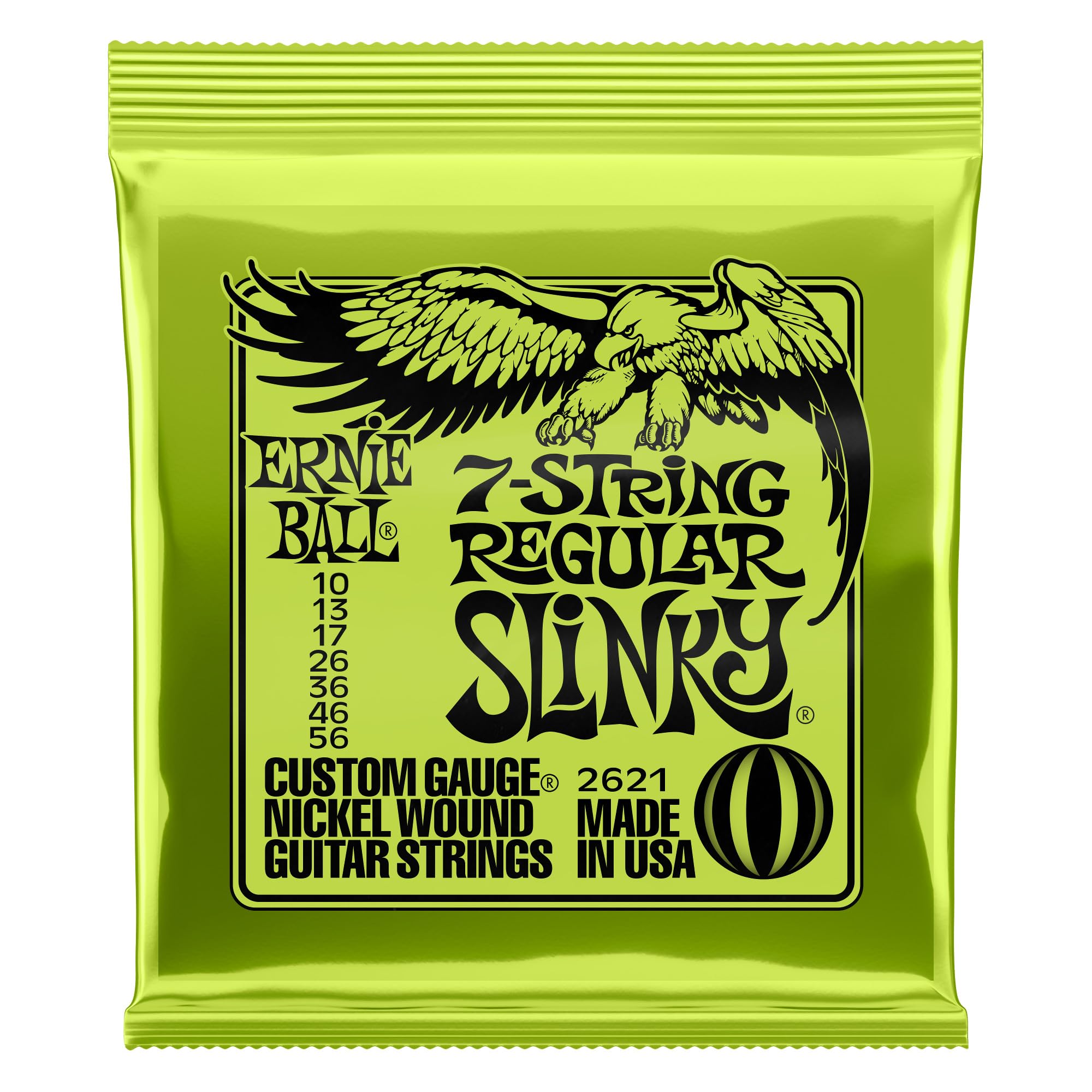

ERNIE BALL 2621 Струны для электрогитары 7 струн REGULAR SLINKY Regular Slinky [Подлинный продукт] (10-56) 7-СТРУННАЯ