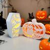 Easy Demoulding Silicone Mold Halloween Coffins Lampshade Mold, DIY Hollow Ghost Spider Bat Casting Molds Crafts Gypsum Cement Epoxy Resin