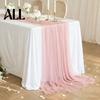 Elegant Table Runner Sheer Flowing Runner, Chiffon Wedding Solid Color Scratch Resistant for Dining Home Bridal Shower Party Decor Beautiful