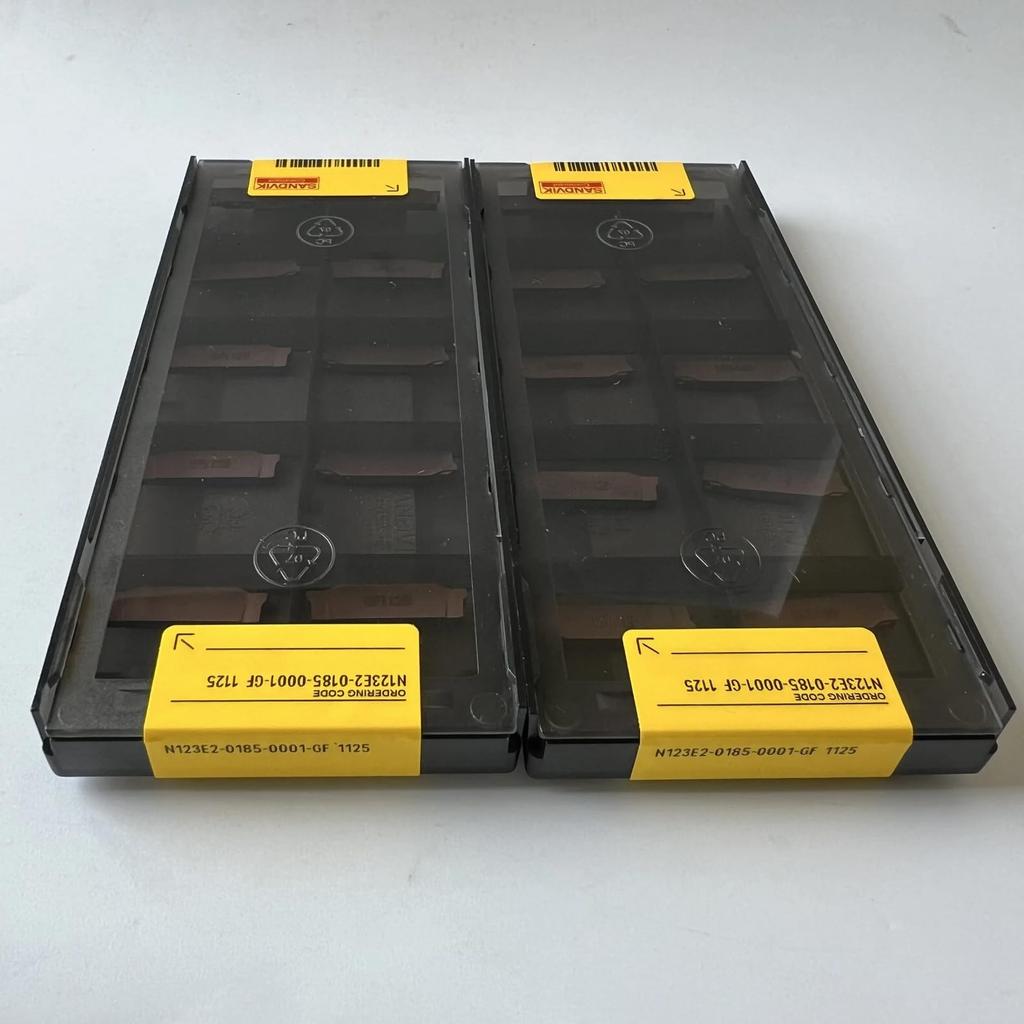 Original Sandvik / N123E2-0185-0001-GF 1125 /CNC Lathe Carbide Blade Tool 10 Pcs