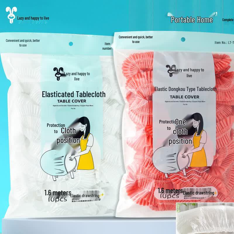 Lazy Rabbit Leju Disposable Tea Set & Tablecloth Series