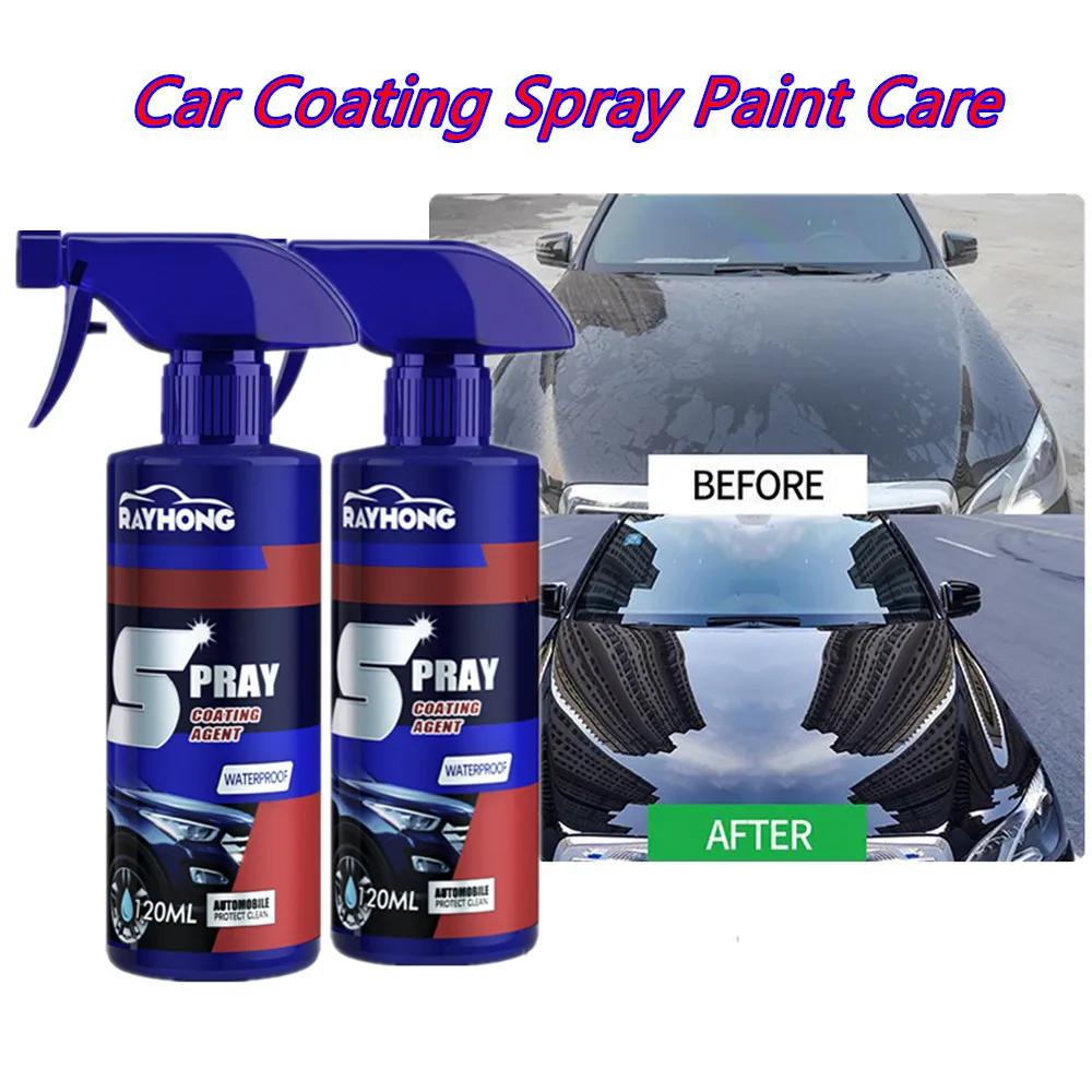2PCS Car Nano Repair Compound Ceramic Coating Spray Car Coating Wax Polishing Spray Scratch Repair Remover 2X120ml With box
