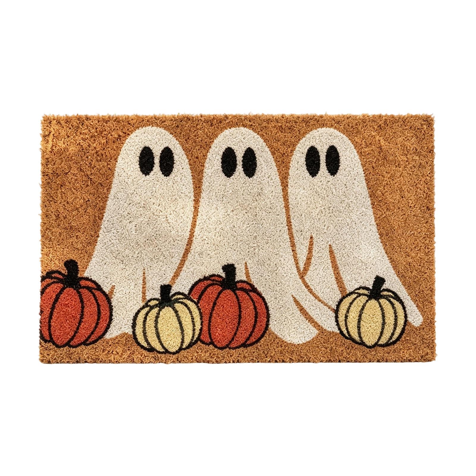 Halloween-Fußmatte für den Eingangsbereich, kein Kokos, festliche Wohndekoration für Veranda und Innen-/Außenbereich One Size beige