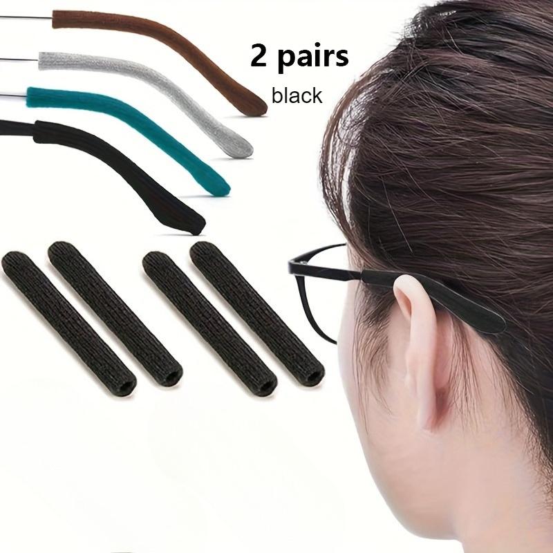 2 Pairs Upgraded Winter Soft Eyeglass Ear Pad,anti-slip Knitted Eyeglass Clip,eyeglass Ear Pads and Anti-slip Rear Eyeglass Clip