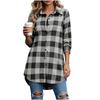 Women's Fashion Long Sleeve Loose Fit Jacket for Casual Daily Wear