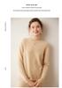 2026 Autumn/Winter Women's High Neck Cashmere Sweater - Solid Color, Loose Fit, Slimming Turtleneck Knitwear