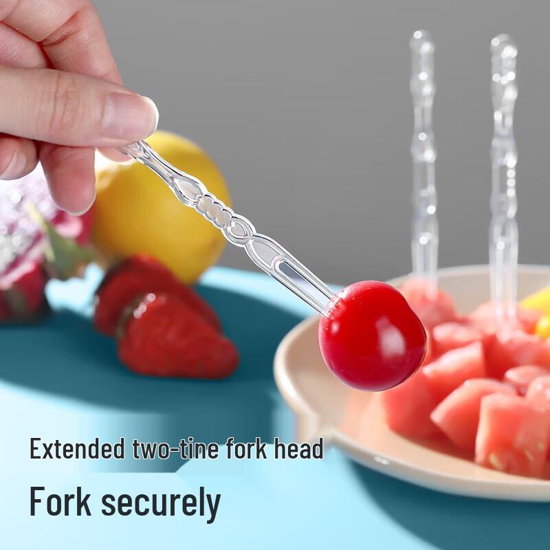 Disposable Food-Grade Fruit Forks (100 Pcs)