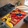 Tappeto in Cristallo di Velluto Personalizzato con Nome e Testo, Tappeto Antiscivolo Miraculous Ladybug per Decorazione Domestica