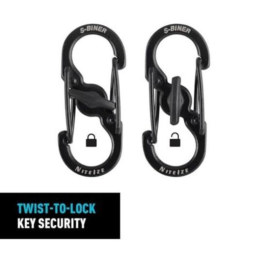Niteize S-Biner Micro Lock Carabiner S-Shaped Small