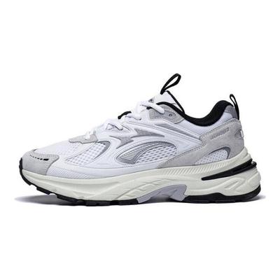 Li Ning Aurora 2K Comfortabele Slipbestendige Slijtvaste Lage Casual Schoenen Heren Standaard Wit AGCT107-1