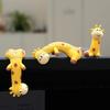 Cute Giraffe Figure Monitor Decoration Perching Animal Ornament for Computer Screen and Car Dashboard