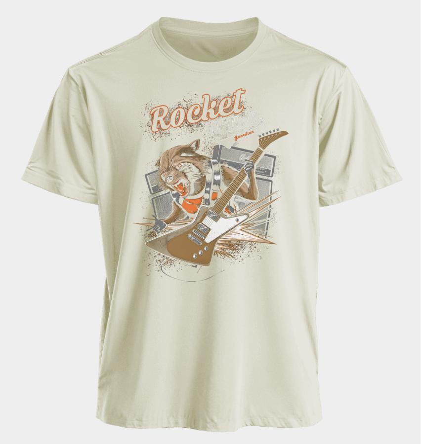 Men's and Women's T-shirts Rocket Raccoon Summer American Spring and Autumn Sports Fitness Casual Trendy Short Sleeves