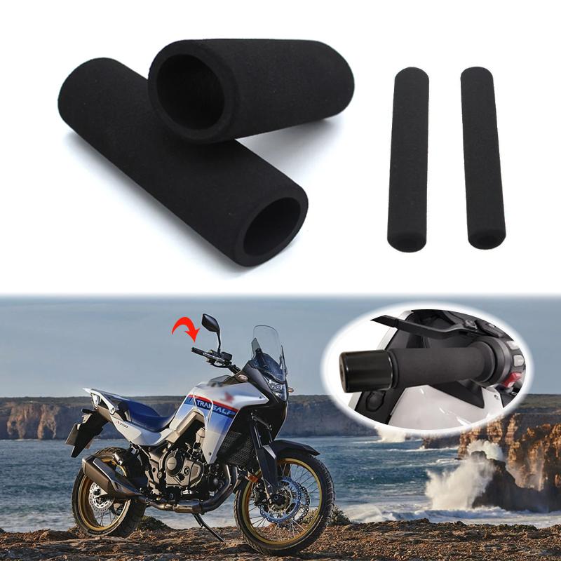 Motorcycle Anti Vibration Handle Bar Foam Comfort Slip Over Grips For Honda Transalp XL750 XL600 XL700 Transalp 750 650 Lamp