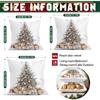 Vintage Christmas Series Pillowcase Printed Polyester 40/45/50cm Throw Pillowcover Decorative Sofa Cushion Pillowslip Home Decor