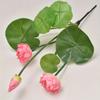 Vivid Simulation Lotus Leaf Pot Plastic Artificial Lotus Flower  Spring Home Office