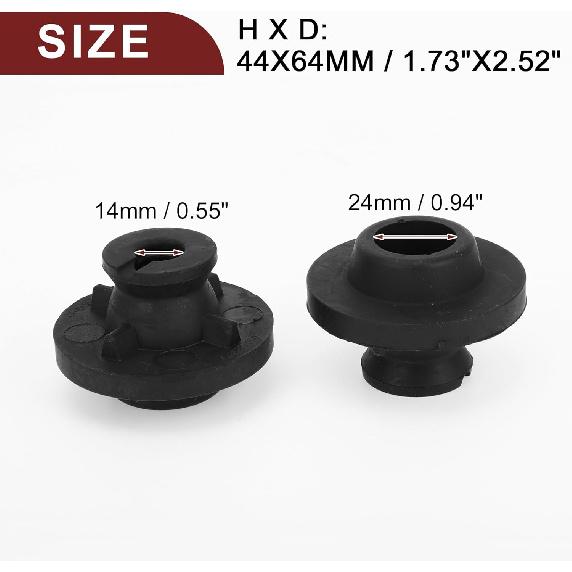 2 Stück Nr. 96887050 unterer Kühlerhalter-Buchse für Chevrolet Equinox 2005, für Chevrolet Captiva Sport 2012-2015, für Saturn Vue 2002-2010 Kühler