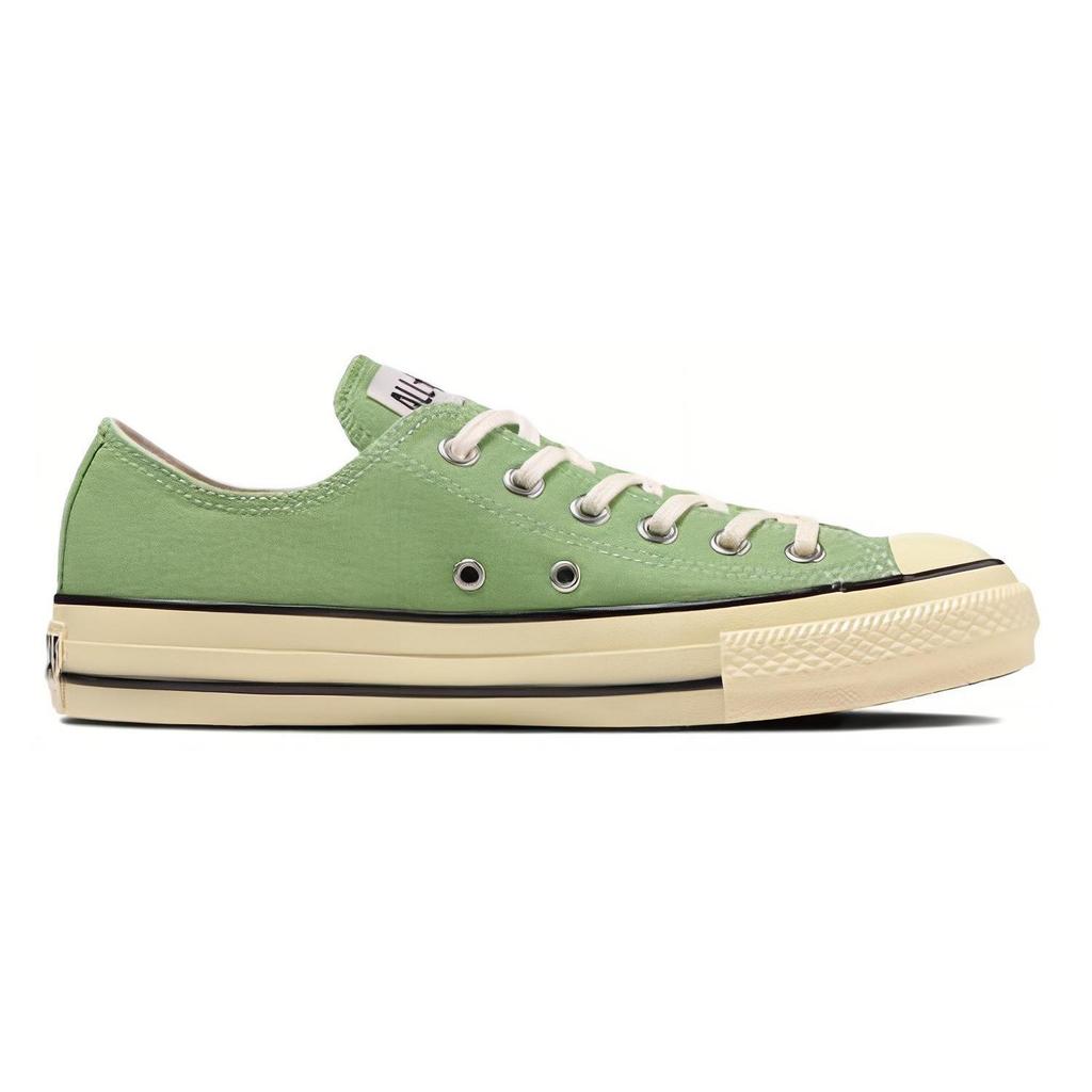Converse ALL STAR US AGEDCOLORS OX Minimalist Style Abrasion Resistant Breathable Low top Canvas Shoes Unisex Green 31310941