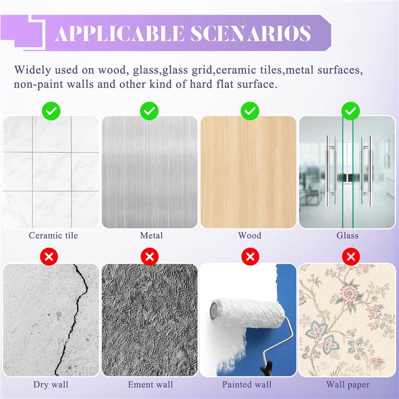 10 Packs Reusable Adhesive Hooks,Transparent Heavy Duty Wall Hooks With No Scratch, Waterproof And Oilproof For Bathroom, Bedroo