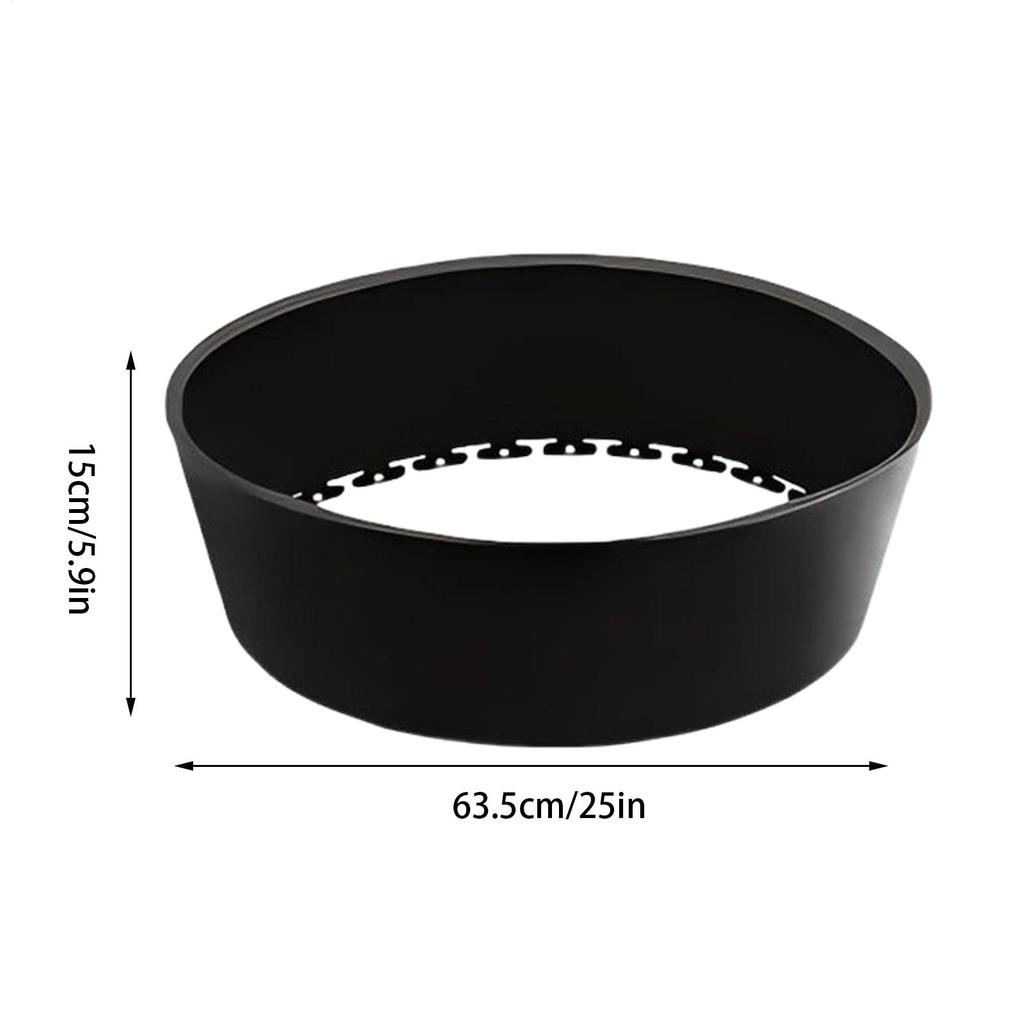 25 Inch Chicken Dust Bath Tub Plastic Chicken Sand Bath Tub Adjustable Bottomless Chick Coop Cleaning Container Accessories