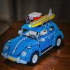 1167 piezas Bloques de Construcción Modelo de Coche Furgoneta Escarabajo Azul Técnico Set de Vehículos Creativos de Ciudad Juguetes Ladrillos Para Niño Niños Regalo de Navidad