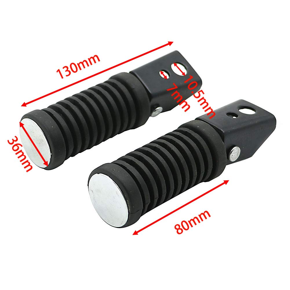 ALPHA RIDER Universal Left & Right Set Rear Tandem Step Bar Pedal for Honda