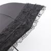 A25F-Thickened Black Glue Dual Use Lace Sun Umbrella Anti-UV Protection Sunshade Portable Umbrella Female Parasol