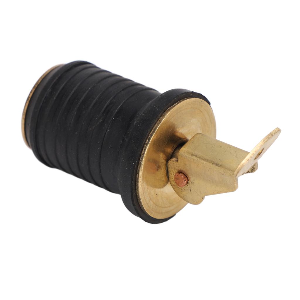 Boat Live Well Plug Brass Livewell Bait Well Drain Plug Tight Sealing Boat Drain Plug Boat Drain Plug for Bilge Beam
