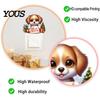 Indoor Outdoor Winter Scene Stickers Christmas Switch Stickers, Removable Santa Claus/Puppy/Reindeer/Elf/Pickup Truck Light Easy Peel And
