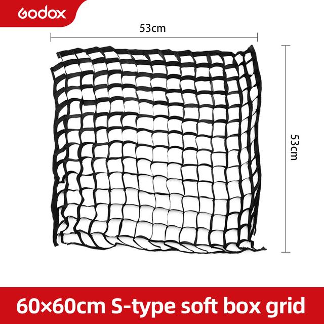 Godox Grid Draagbaar 40X40cm 50X50cm 60X60cm 80x80cm Foto Softbox Honingraat Grid voor Studio Srobe Flitslicht (Alleen Raster)