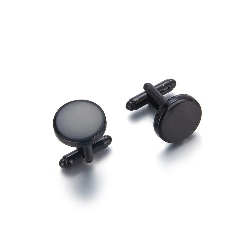 1Pair Light Luxury Versatile Shirts Round Cufflinks For Men Shirt Cuffs Nail Bridegroom Suit Sleeve Clothing Accessories Gifts