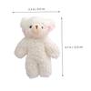 BCOATH 3-Piece Pearl Fleece Bear Mini Doll, Wedding Favor, Mini Stuffed Bear, Plush Toy, Small Bear, Small Plush Toy