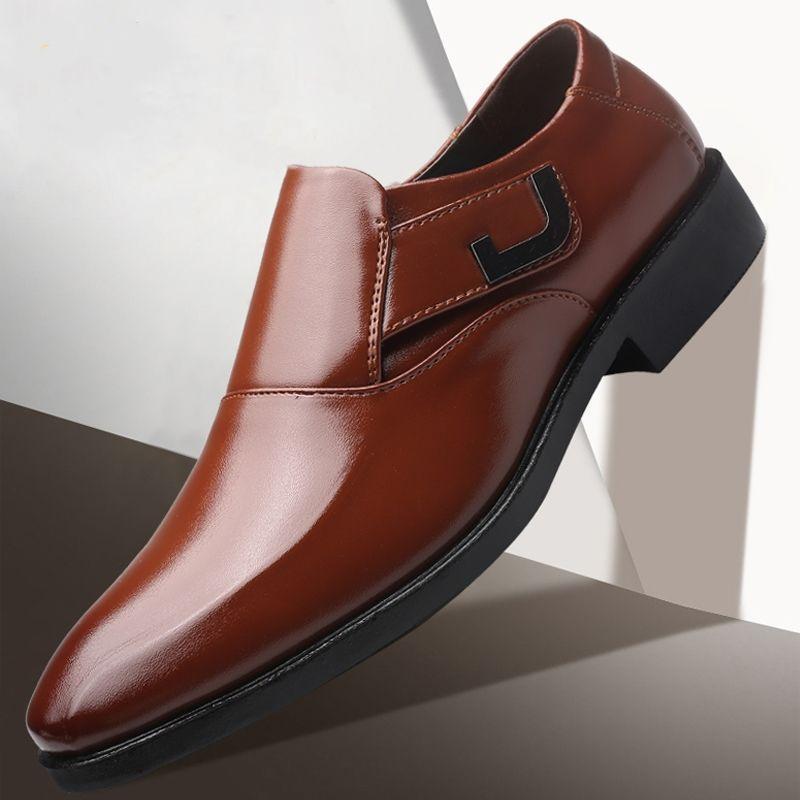Spring Autumn Black Men's Formal Shoes Round Toe Cheap Clearance Elegant and Classic Italian Low Price Suit New Social Shoe Male