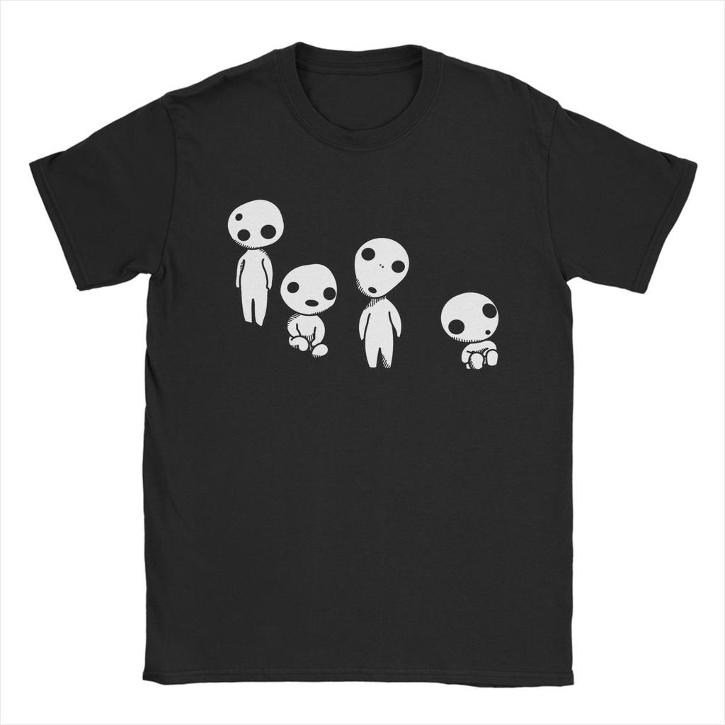 Kodama G-Ghiblis T-Shirt for Men Creative Cotton Tees Round Neck Short Sleeve T Shirt Summer Clothes