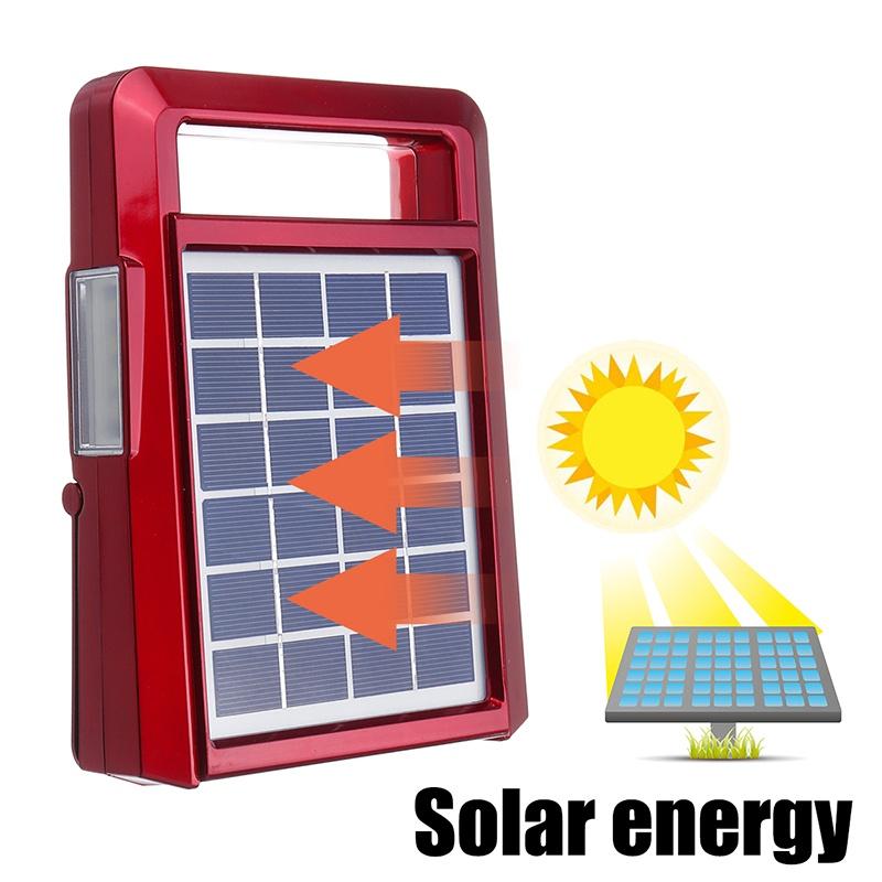 Solar Powered  LED Flashlight  Radio FM/AM Phone Emergency TF USB Charger System