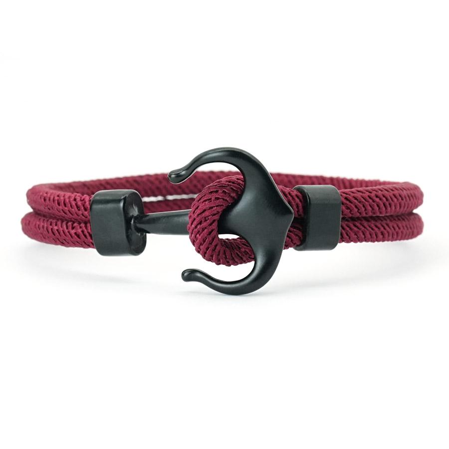 Fashion Men Anchor Bracelet With A Grade 4mm Thread 7 Colors Available Outdoor Cool Riding Sports Sweat Absorbent Rope Braslet