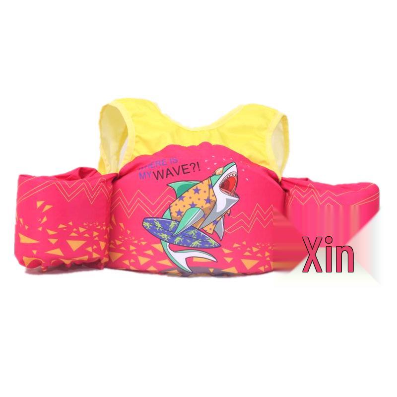 Cartoon Kids' Life Jacket & Flotation Suit with Arm Foam