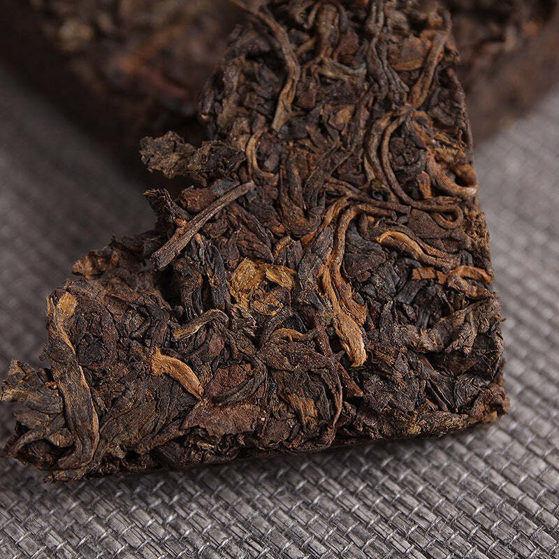 250g Yunnan Pu'er Brick Tea Yugong Golden Buds Ripe Pu-erh Tea Puerh Cooked Tea