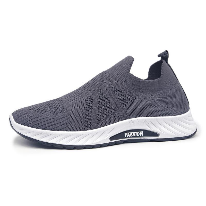 Men's Casual Walking Shoes Lightweight Breathable Knitted Mesh Running Shoes Slip On Tennis Sneakers Comfortable Gym Athletic Workout Shoes for Men