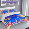 3pcs Custom Name Poppy Playtime Bedding Set,Includes 1 Duvet Cover and 2 Pillowcases,All-season Bedroom Decor