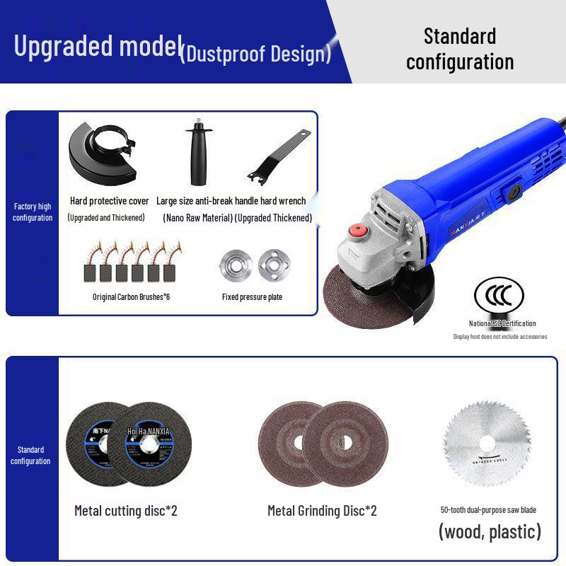 Compact Multifunctional Angle Grinder & Polisher