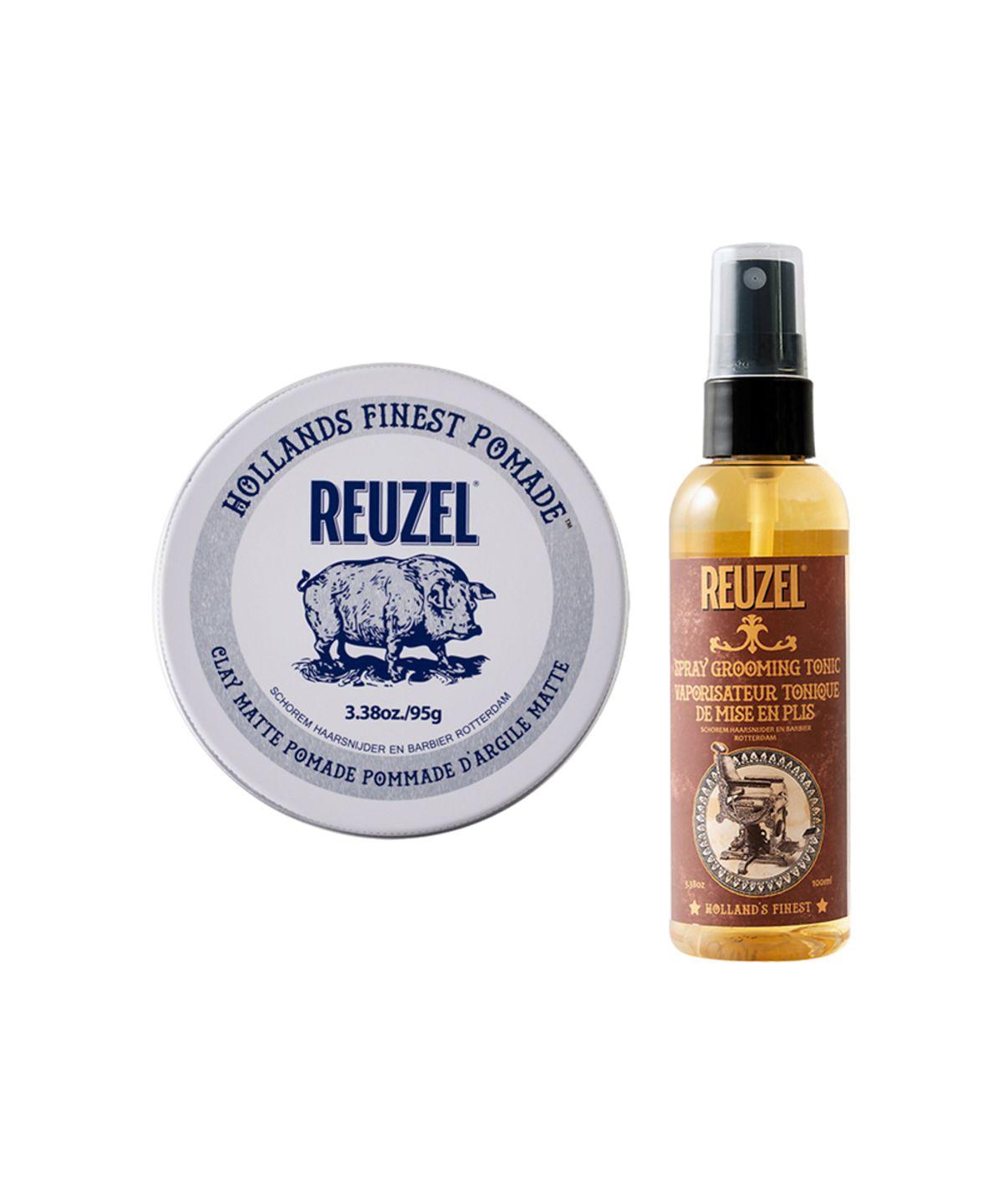 Clay Matte Pomade 95g + Spray Grooming Tonic 100ml