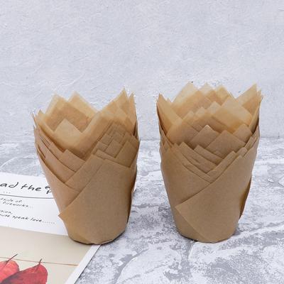 150Pcs Cake Packaging Paper Holders Solid Supplies for Cakes Pastries Bbq Dried Fruits Red Paper Cup