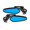Motorcycle Rearview Mirror Wide Angle View Anti Shake Design Improved Safety For Commuting And Tourings