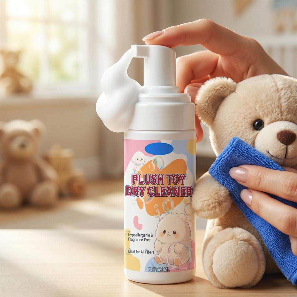 120mlPlush Toy Cleaner  Waterless Stain Removal  Dry Cleaning